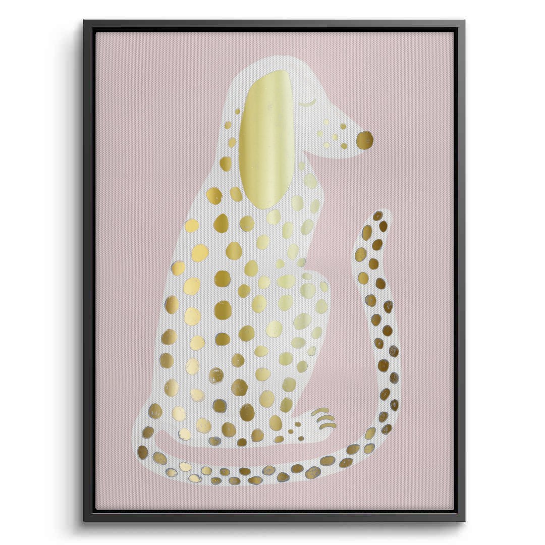 2Gold Foil Dalmatian Puppy - Canvas