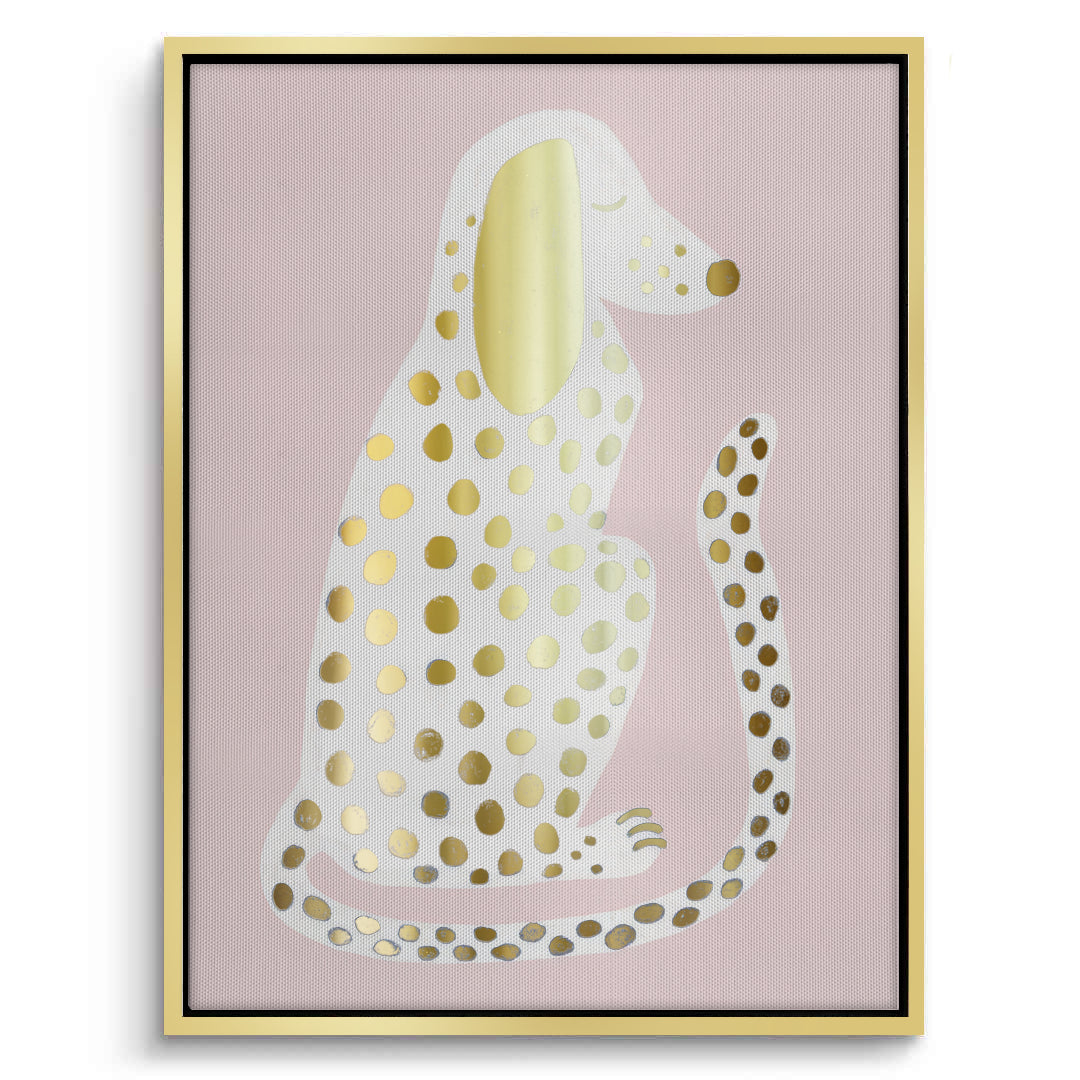 2Gold Foil Dalmatian Puppy - Canvas