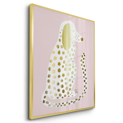 Gold Foil Dalmatian Puppy - Fine Art