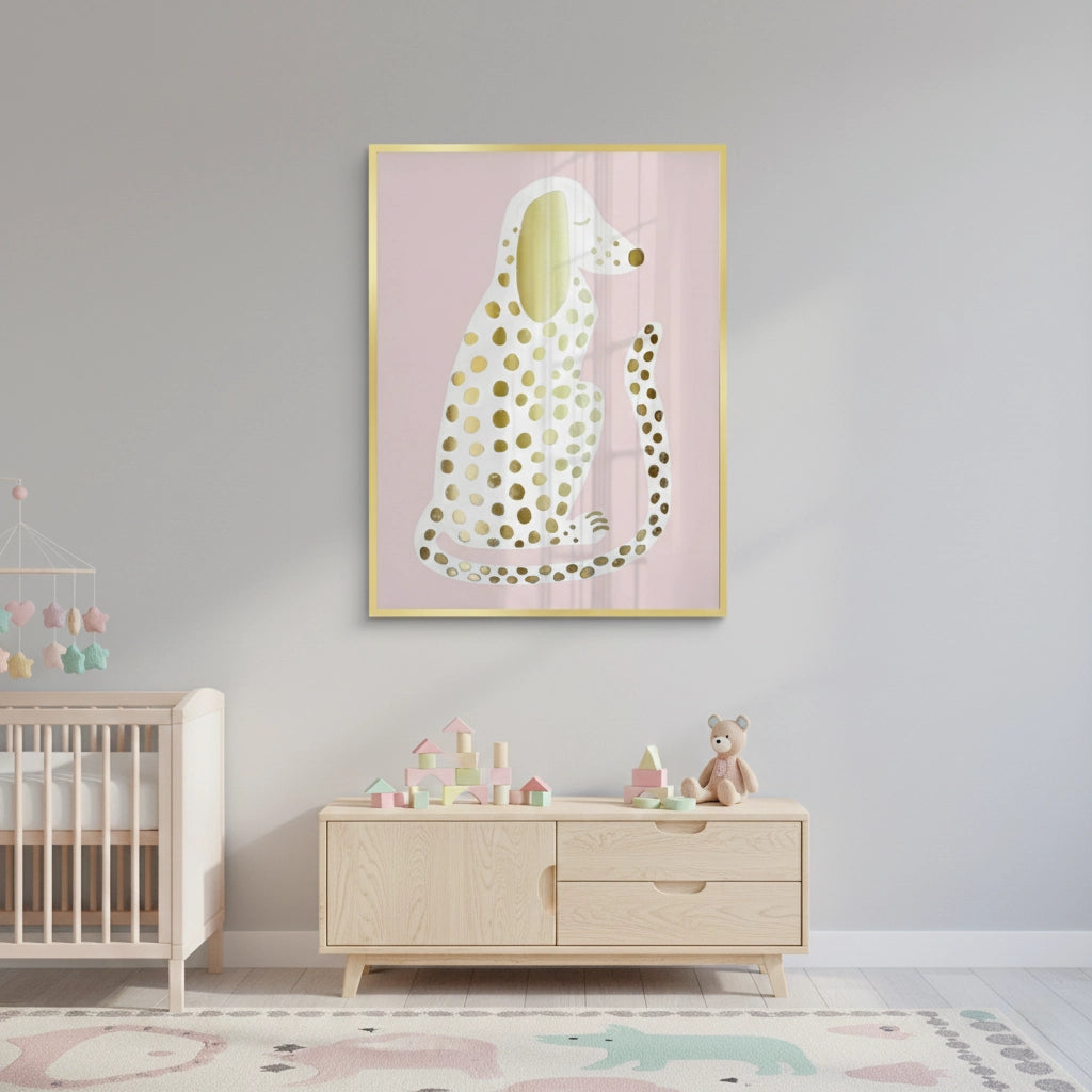 2Gold Foil Dalmatian Puppy - Fine Art