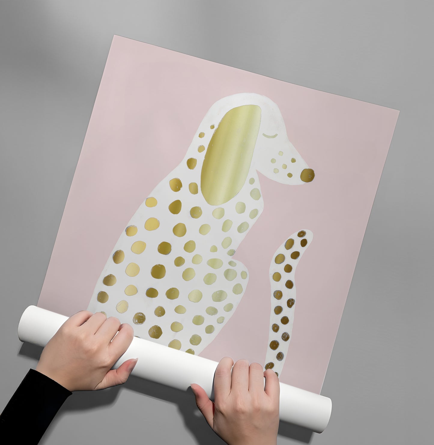 2Gold Foil Dalmatian Puppy - Poster