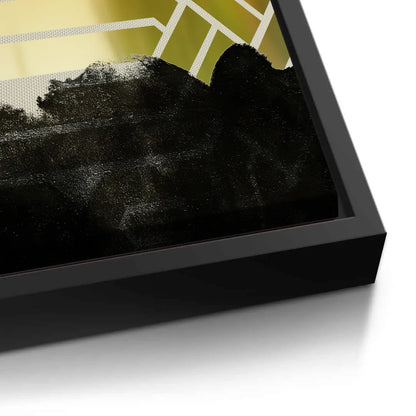 Gold Geometric Abstract  - Canvas