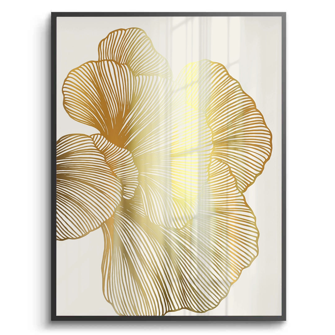 2Gold Ginkgo Leaf Set of 2 - Fine Art
