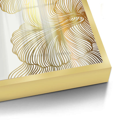 Gold Ginkgo Leaf Set of 2 - Fine Art