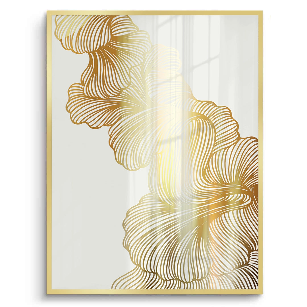 2Gold Ginkgo Leaf Set of 2 - Fine Art