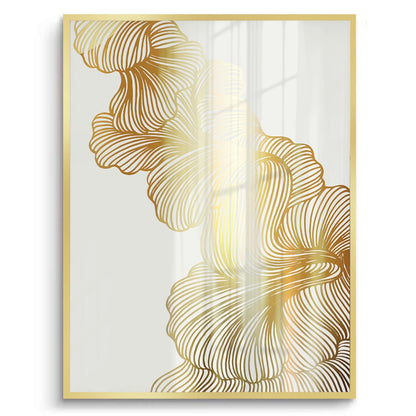 Gold Ginkgo Leaf Set of 2 - Fine Art
