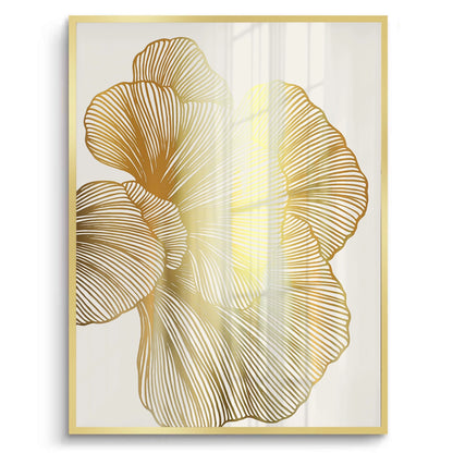 Gold Ginkgo Leaf Set of 2 - Fine Art