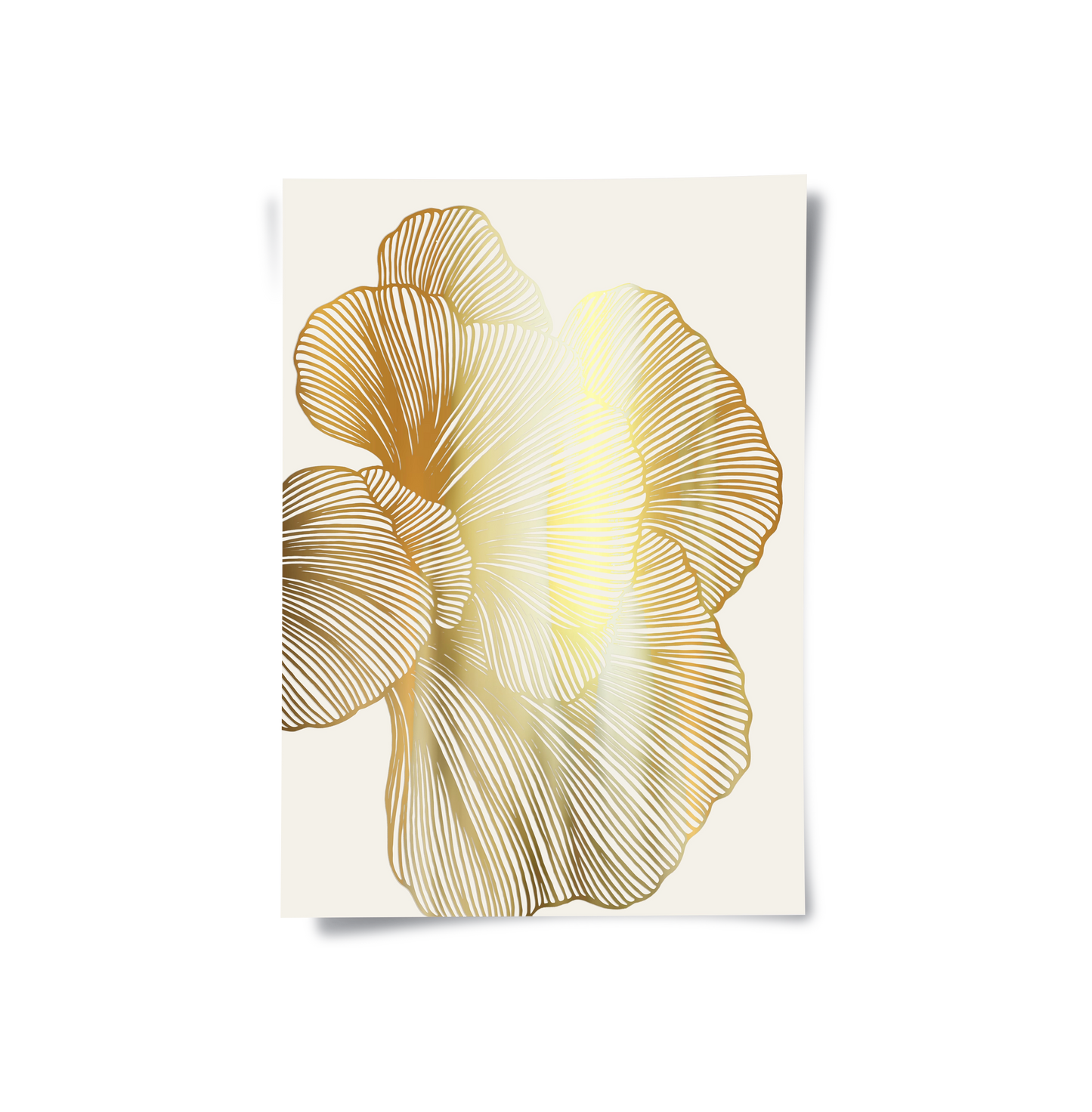 2Gold Ginkgo Leaf Set of 2 - Poster
