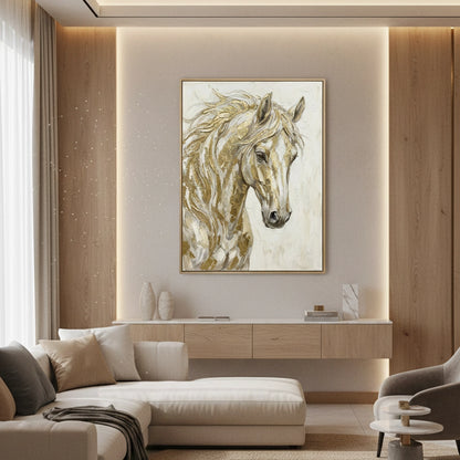 Gold Horse Painting #DGHO110