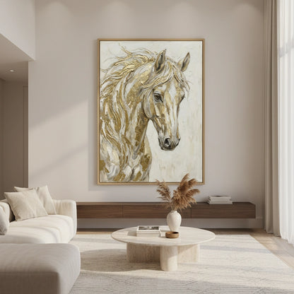 Gold Horse Painting #DGHO110
