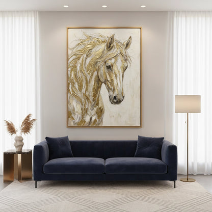 Gold Horse Painting #DGHO110