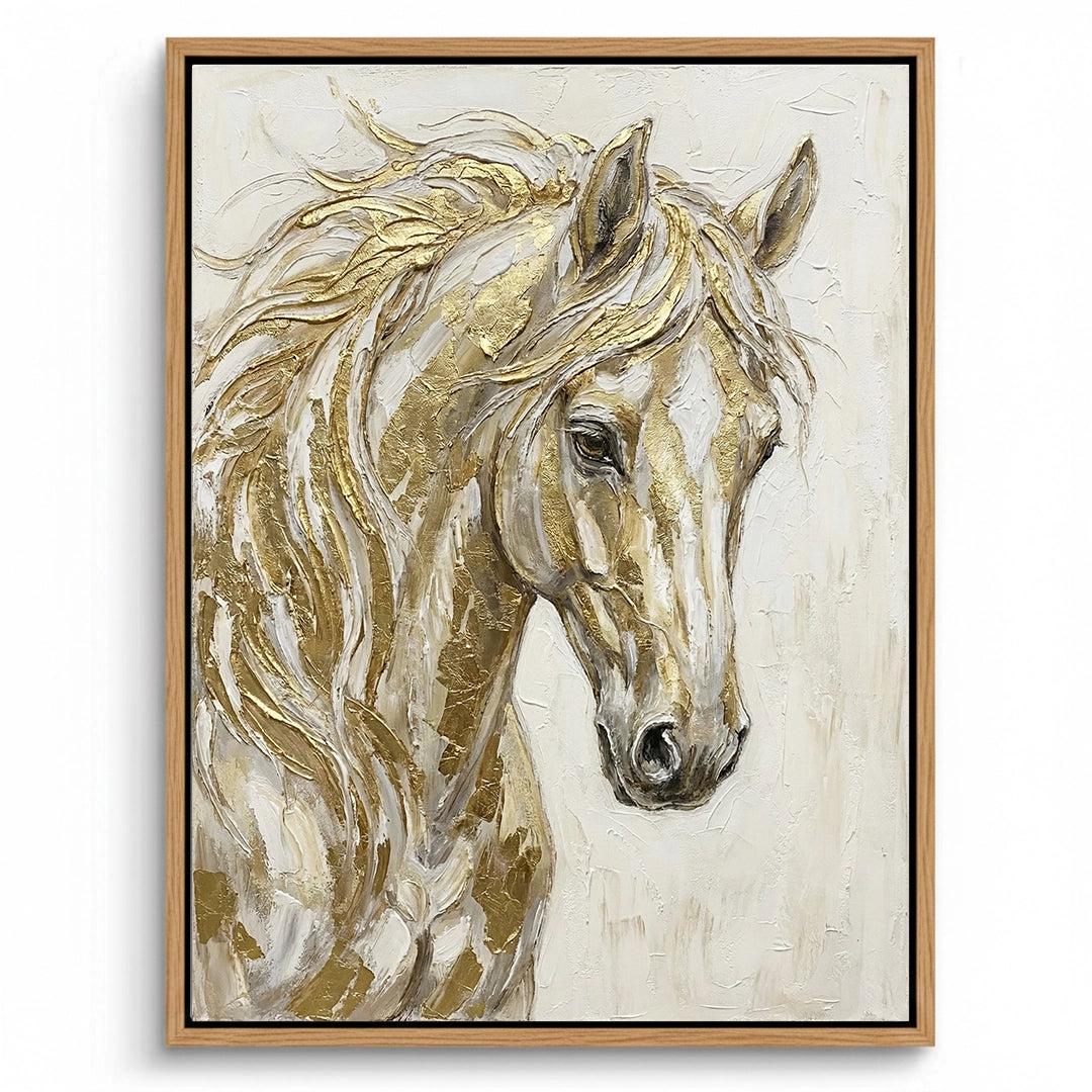 2Gold Horse Painting #DGHO110