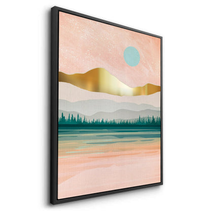 Gold Layer Mountain - Canvas