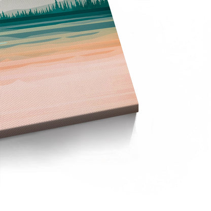 Gold Layer Mountain - Canvas