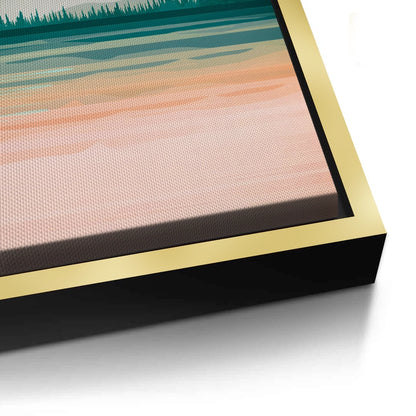 Gold Layer Mountain - Canvas