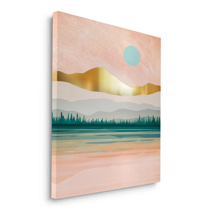 Gold Layer Mountain - Canvas