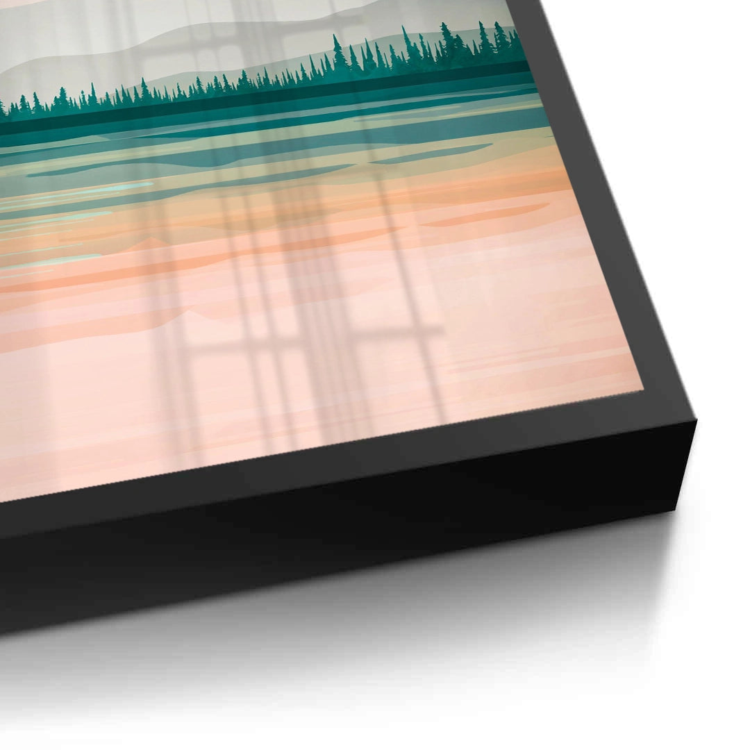 2Gold Layer Mountain - Fine Art