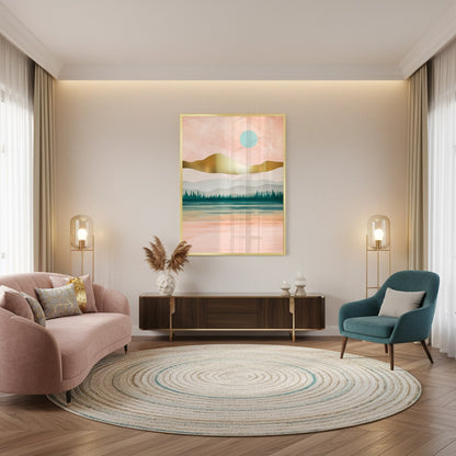 Gold Layer Mountain - Fine Art