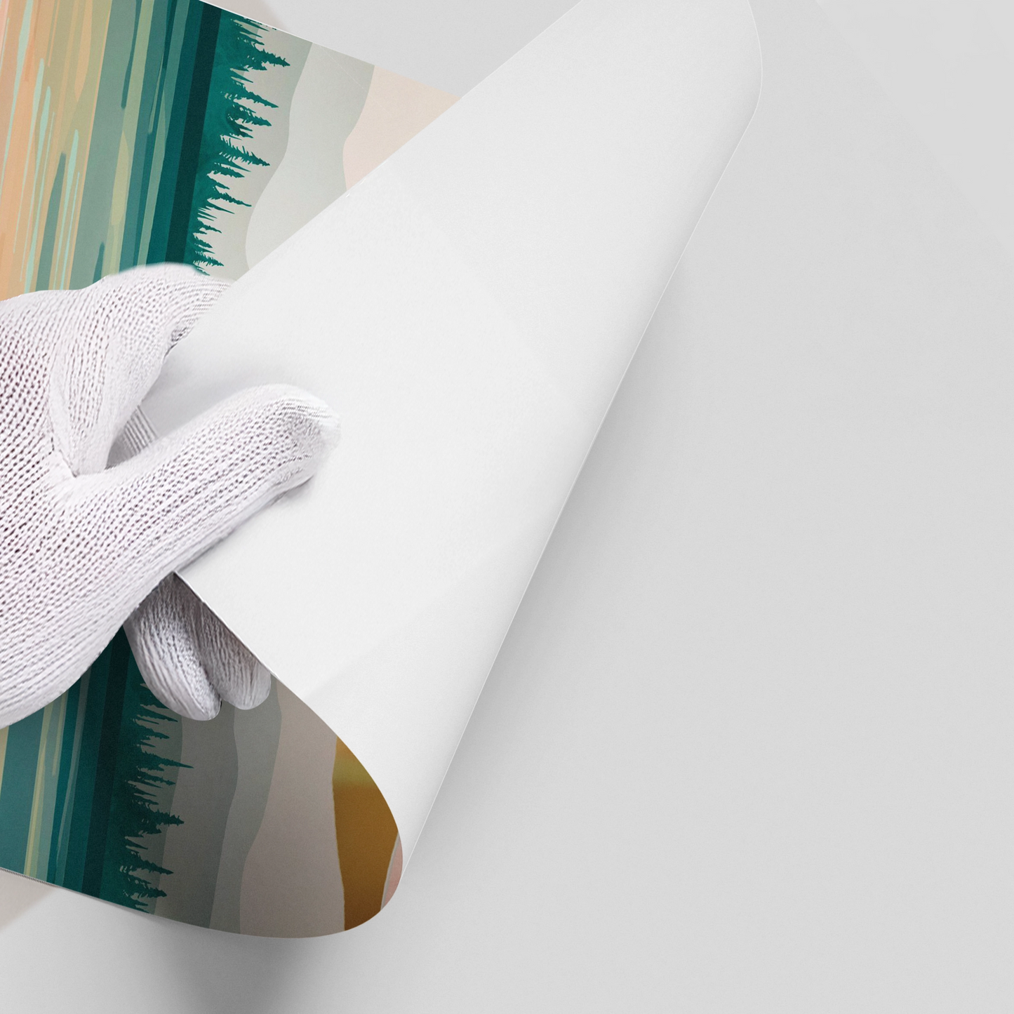 2Gold Layer Mountain - Poster