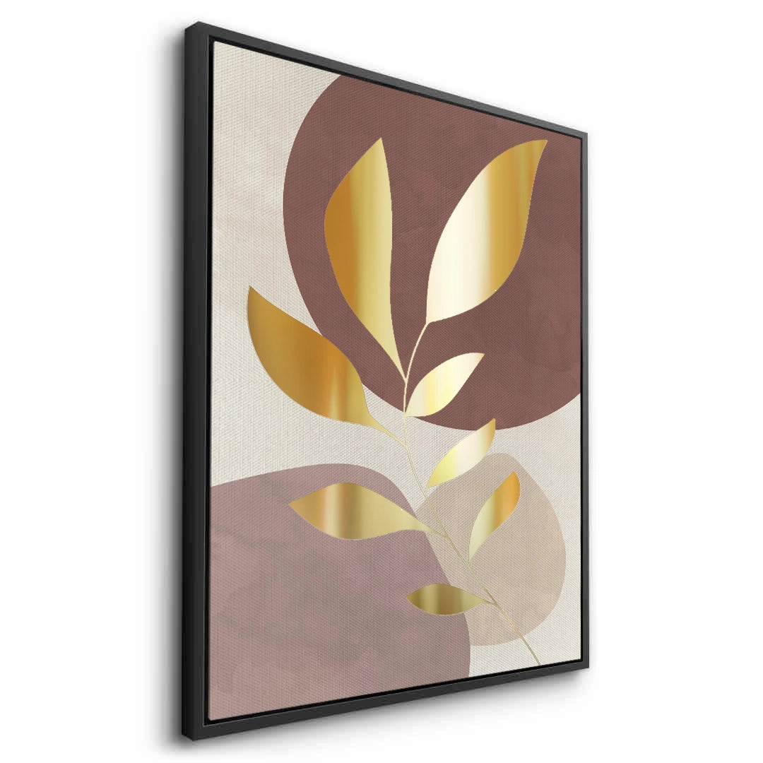 2Gold Leaf Abstract - Canvas