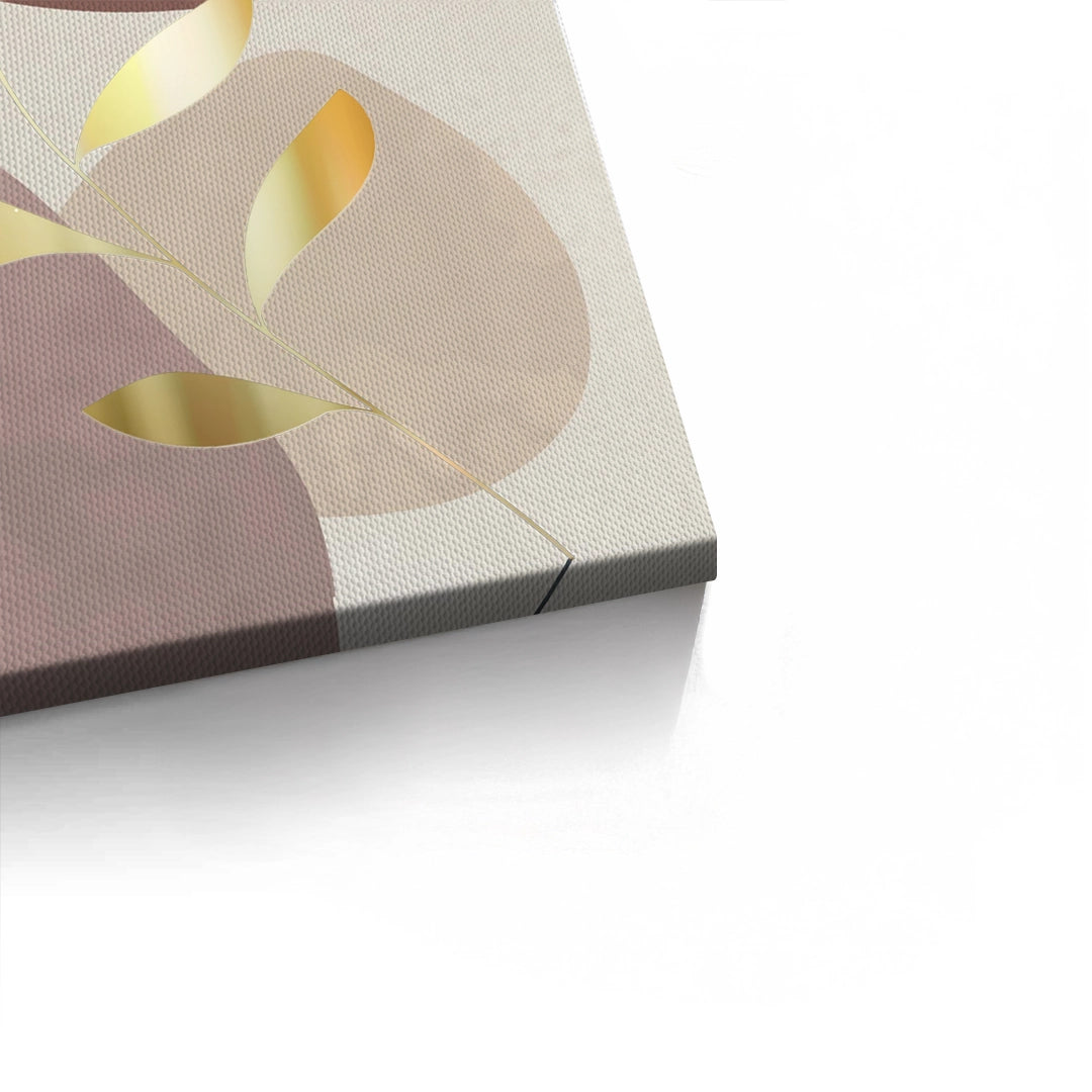 2Gold Leaf Abstract - Canvas