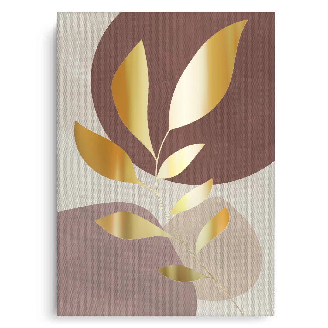 2Gold Leaf Abstract - Canvas