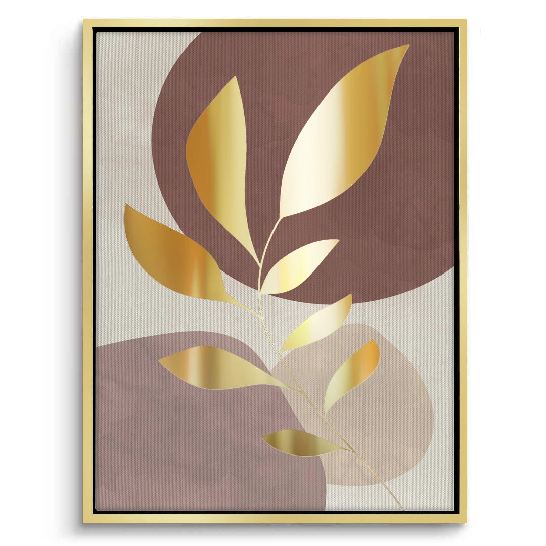 2Gold Leaf Abstract - Canvas