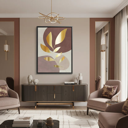 Gold Leaf Abstract - Canvas