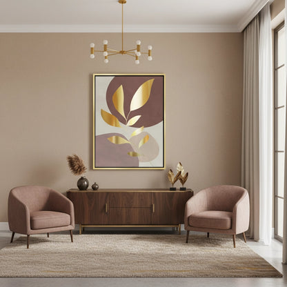 Gold Leaf Abstract - Canvas