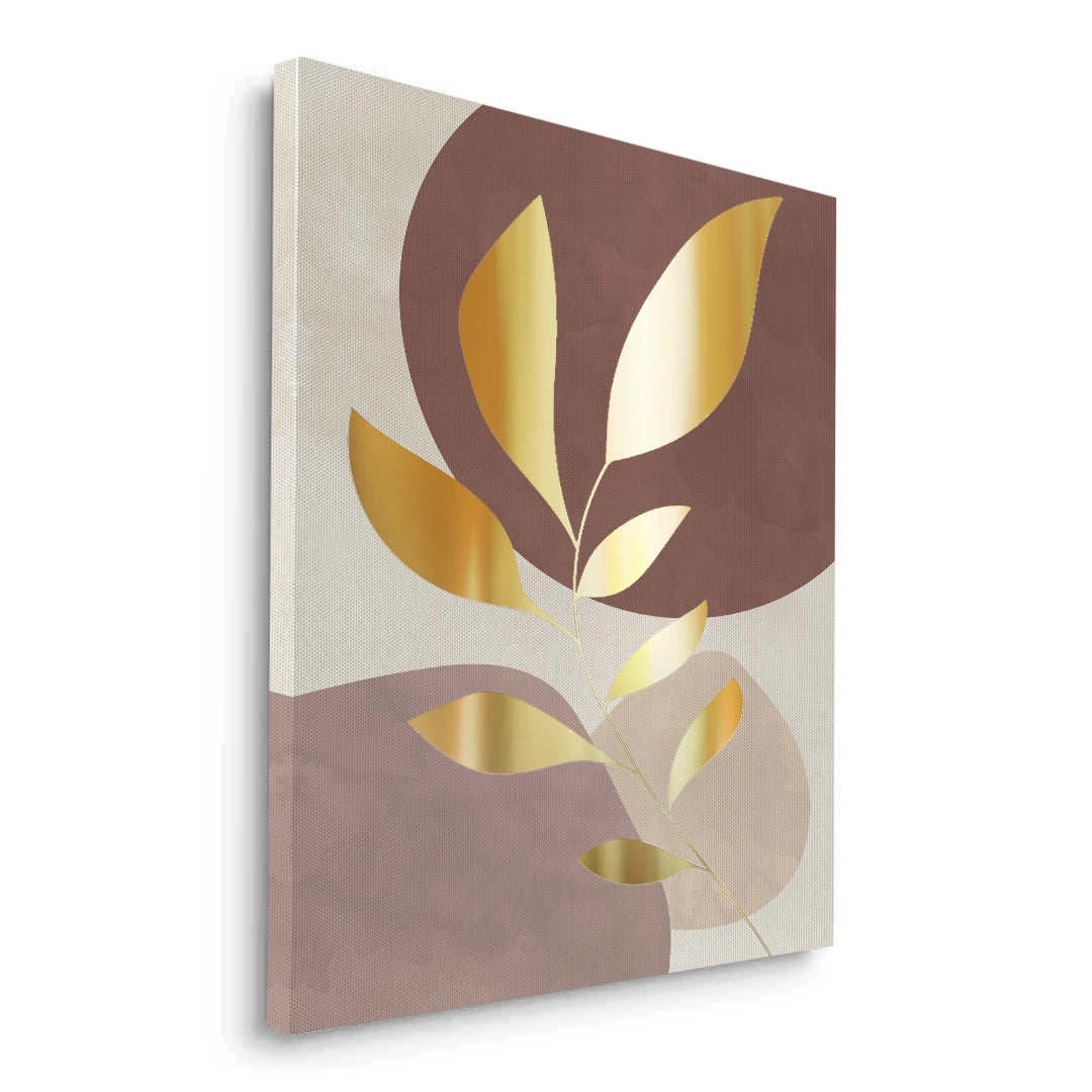 2Gold Leaf Abstract - Canvas