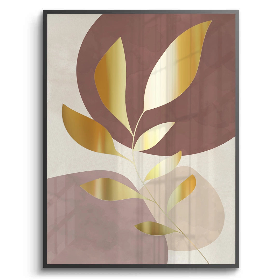 2Gold Leaf Abstract - Fine Art