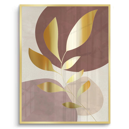 Gold Leaf Abstract - Fine Art