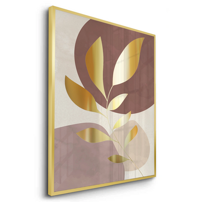 Gold Leaf Abstract - Fine Art