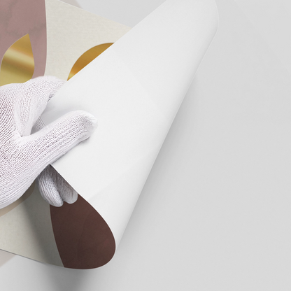 Gold Leaf Abstract - Poster