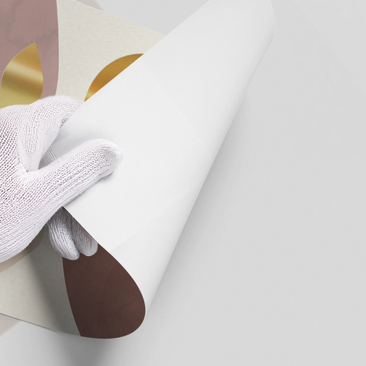 Gold Leaf Abstract - Poster