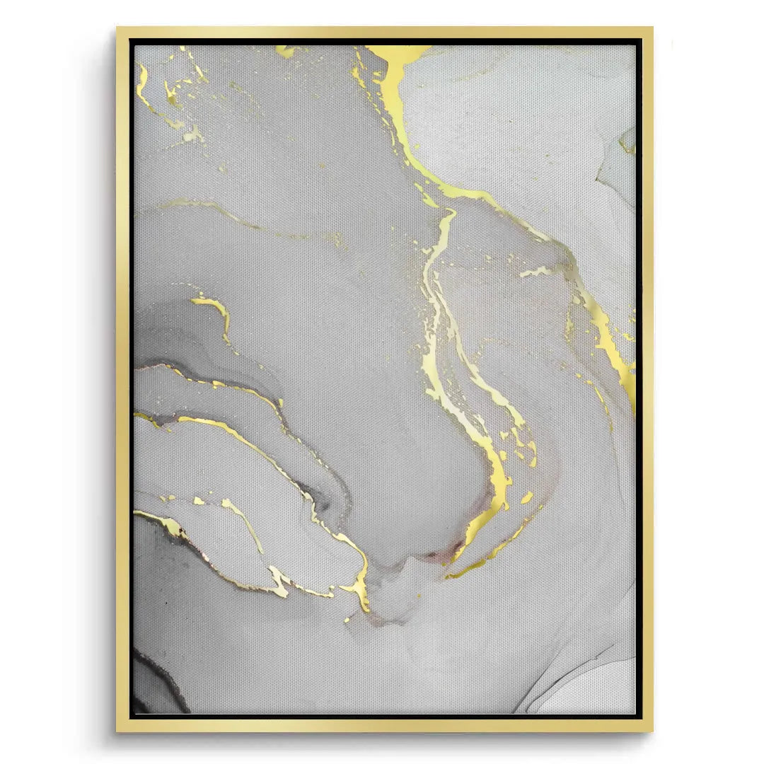 2Gold Marble Set of 2 - Canvas
