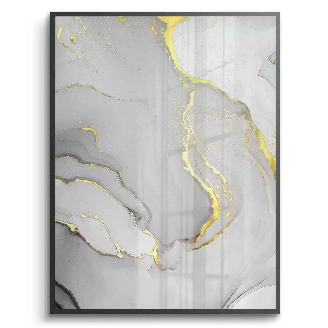 Gold Marble Set of 2- Fine Art - Jasmineart.ae