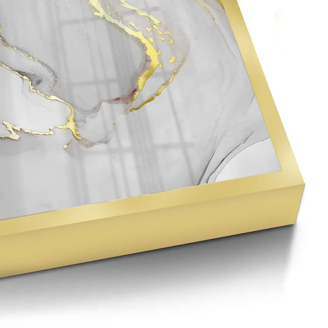 Gold Marble Set of 2- Fine Art - Jasmineart.ae
