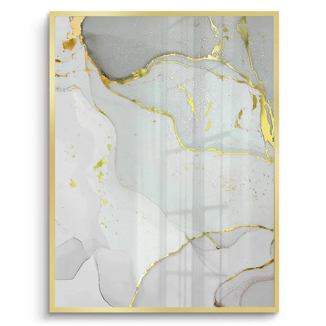 2Gold Marble Set of 2- Fine Art