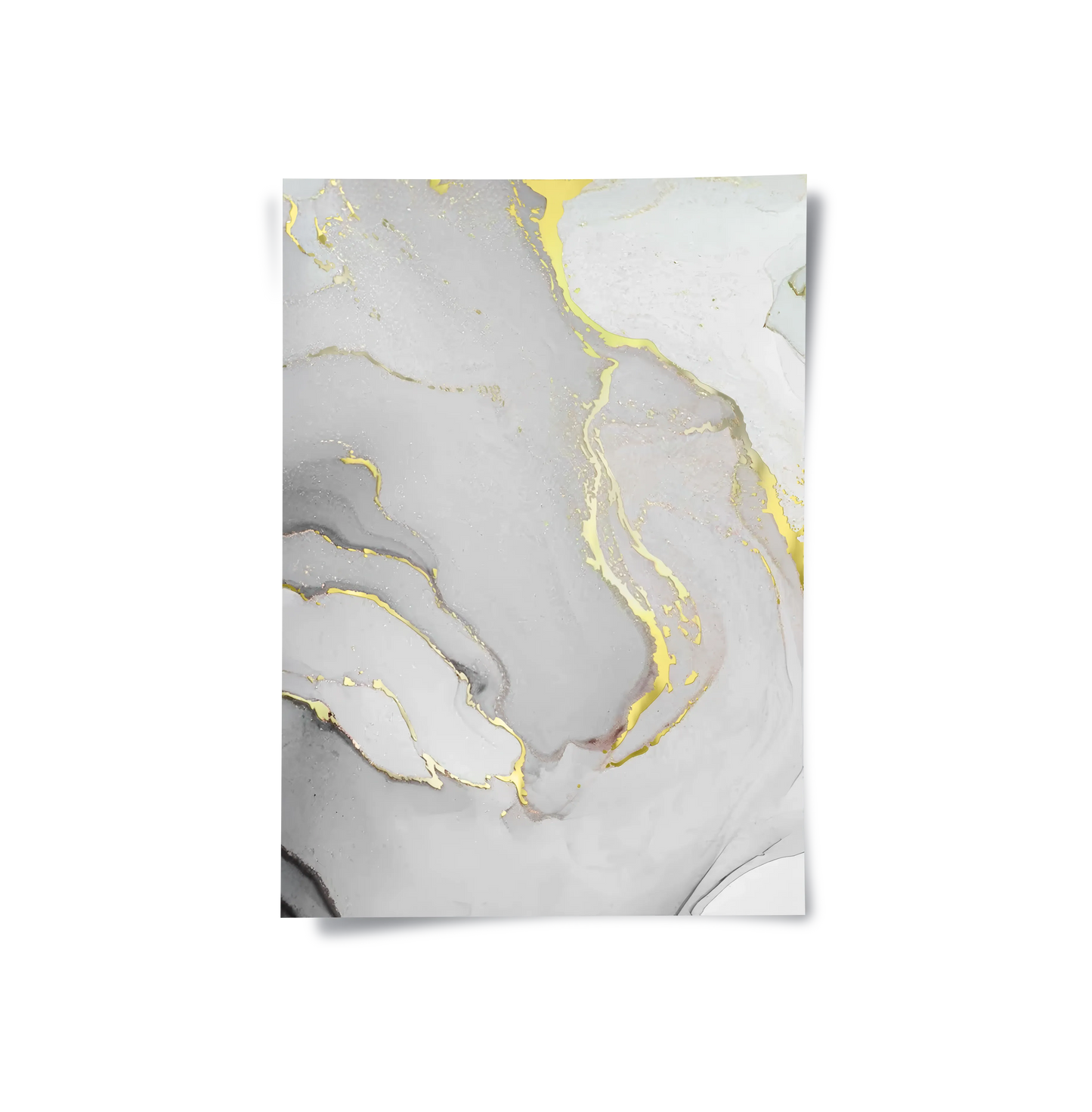 2Gold Marble Set of 2 - Poster