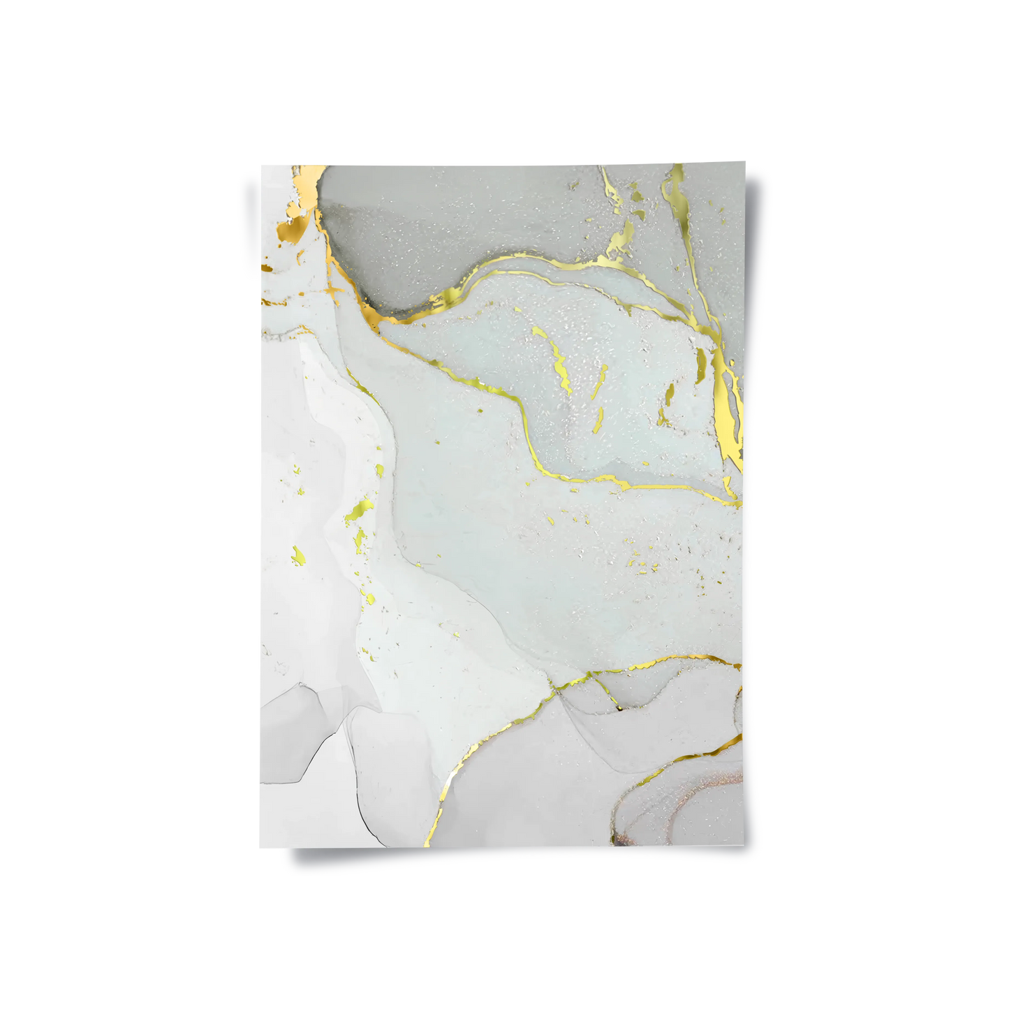 2Gold Marble Set of 2 - Poster