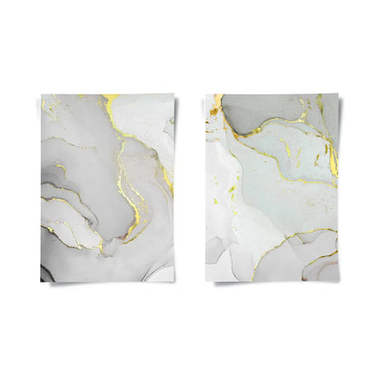 Gold Marble Set of 2 - Poster