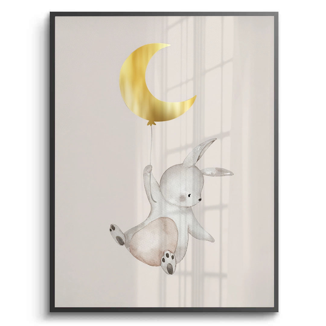 2Gold Moon Bunny - Fine Art
