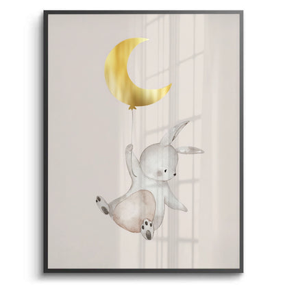 Gold Moon Bunny - Fine Art