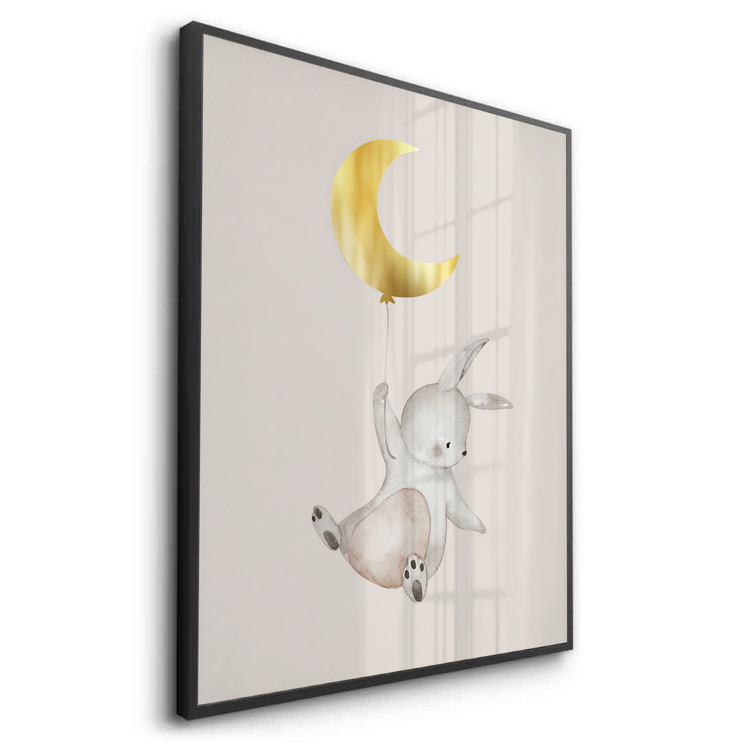 2Gold Moon Bunny - Fine Art