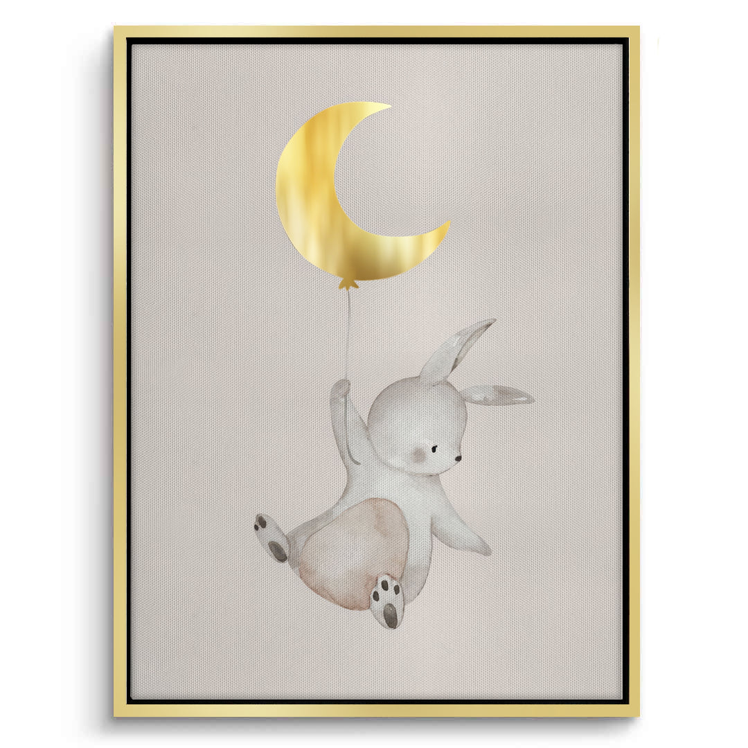 2Gold Moon Bunny - Canvas