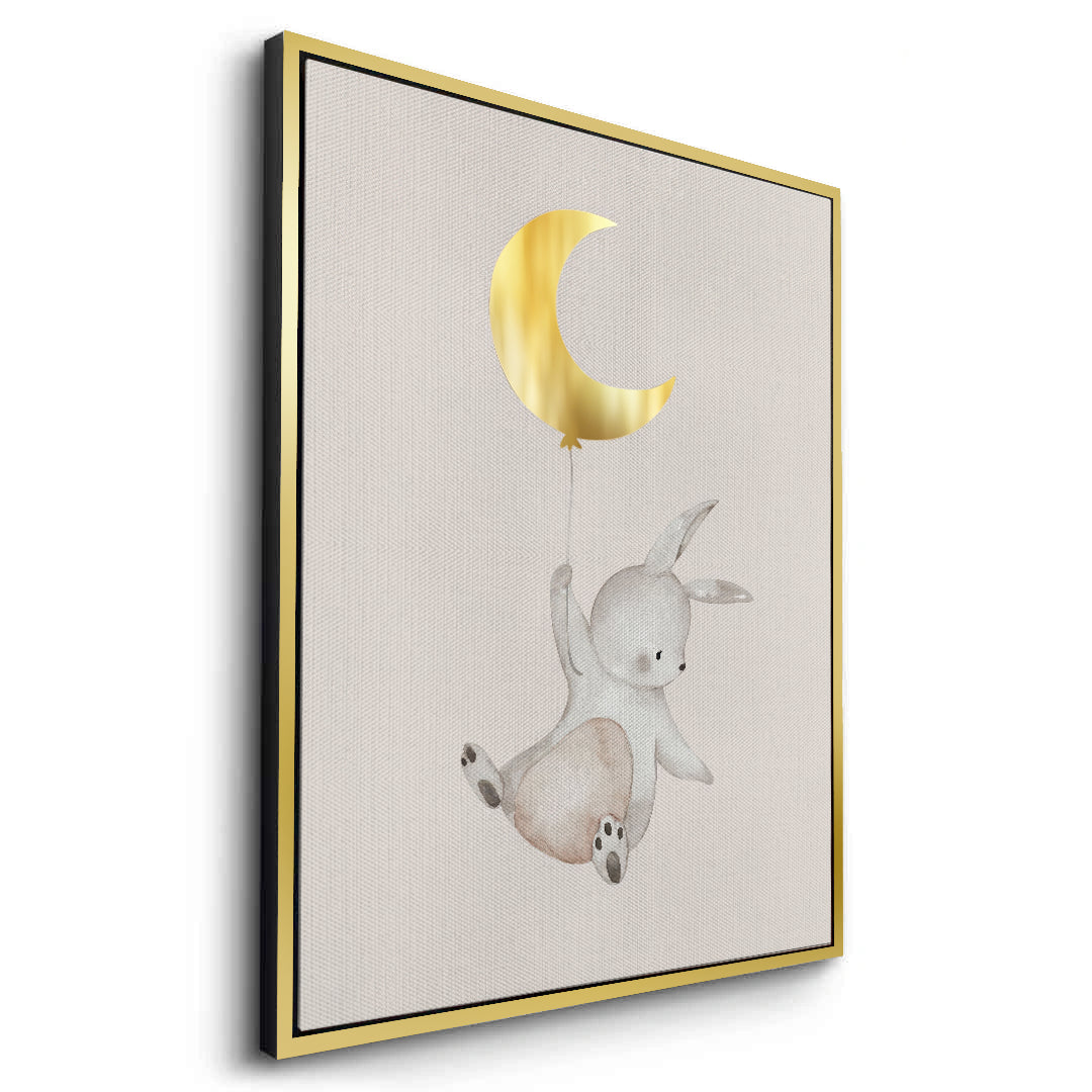 2Gold Moon Bunny - Canvas