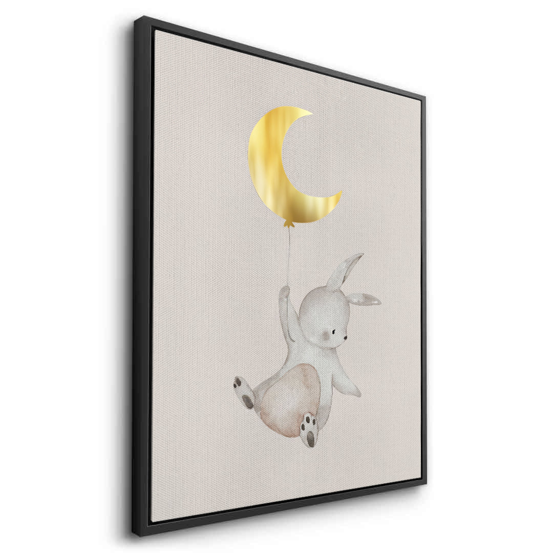2Gold Moon Bunny - Canvas