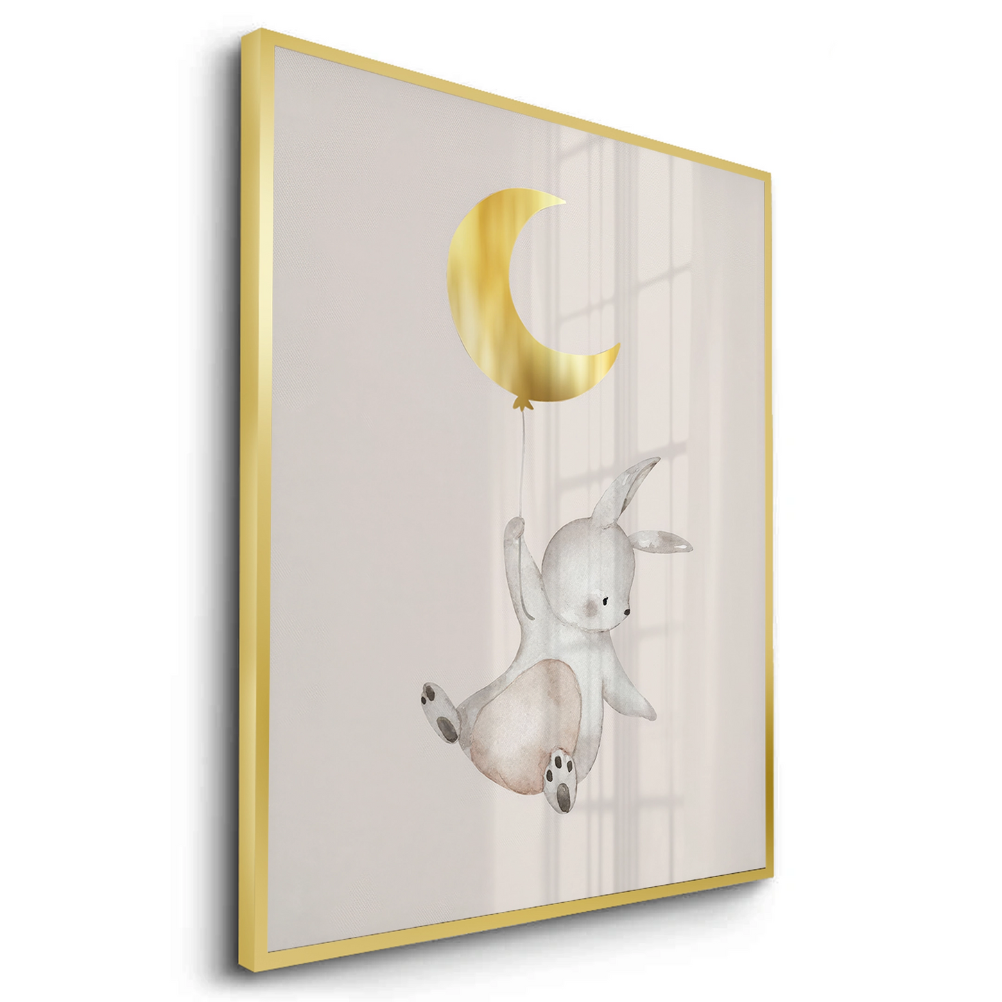 2Gold Moon Bunny - Fine Art