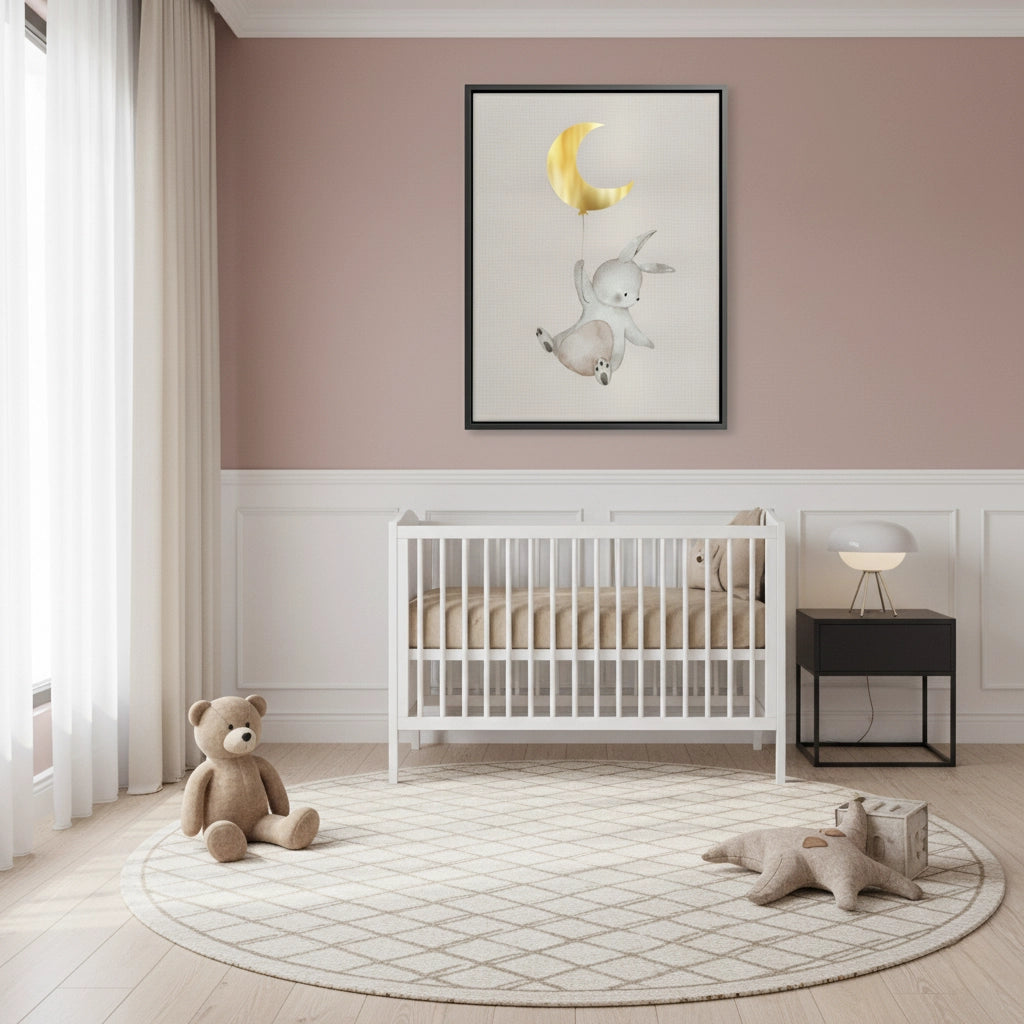 2Gold Moon Bunny - Canvas